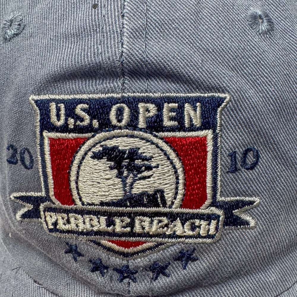Pebble Beach U.S. Open Hat Cap Strap Back USGA Golf Member 2010 Tournament Mens - Picture 2 of 6
